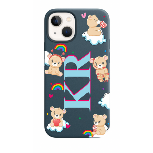 Teddy Bear Personalised Leather Case