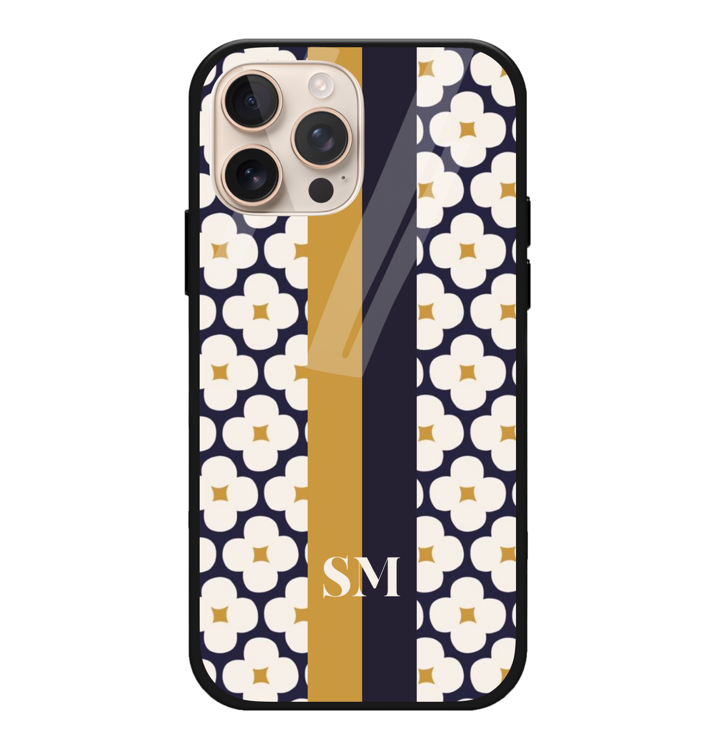 Mustard Blue Kate Striped Case