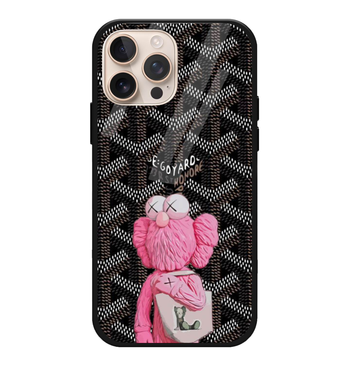 Black Goyard Cartoon Case