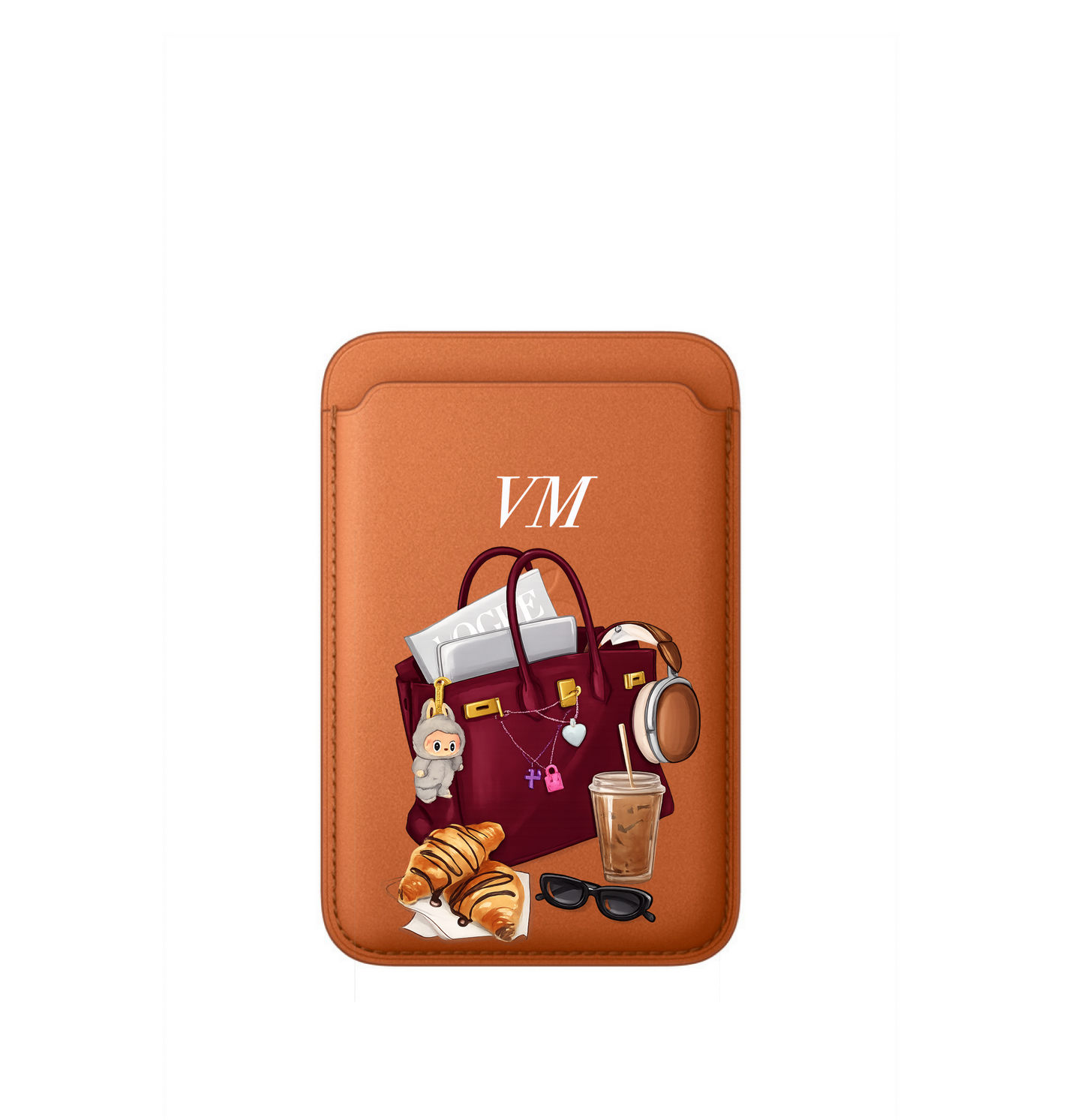 Leather MagSafe Hermes Wallet