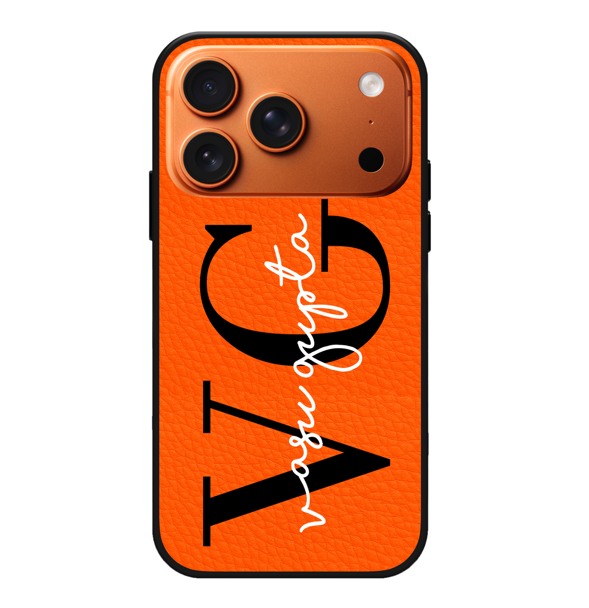 Name Monogram Initials Vegan Leather Case – StyliZe Cases