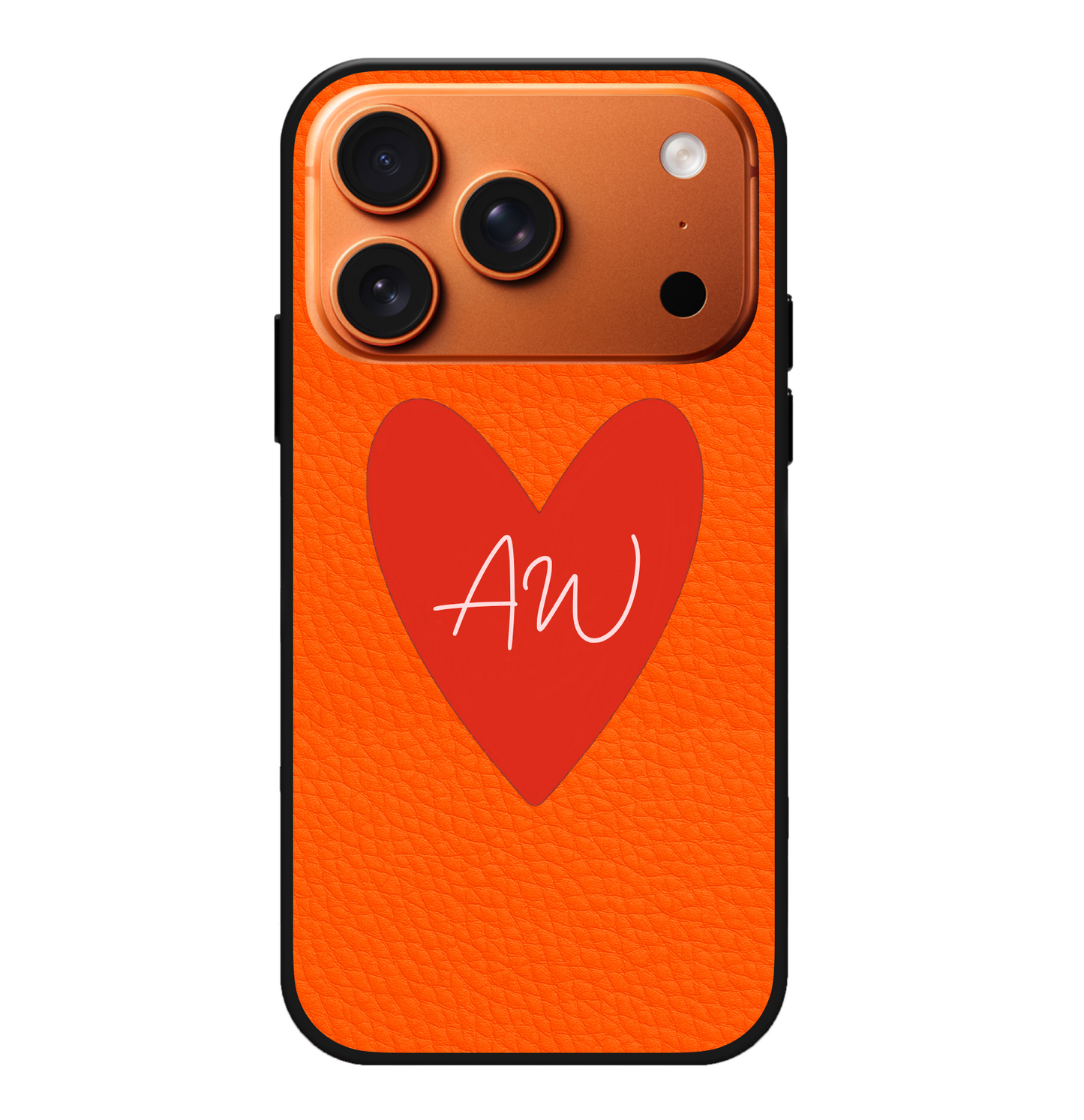 Big Heart Vegan Leather Case