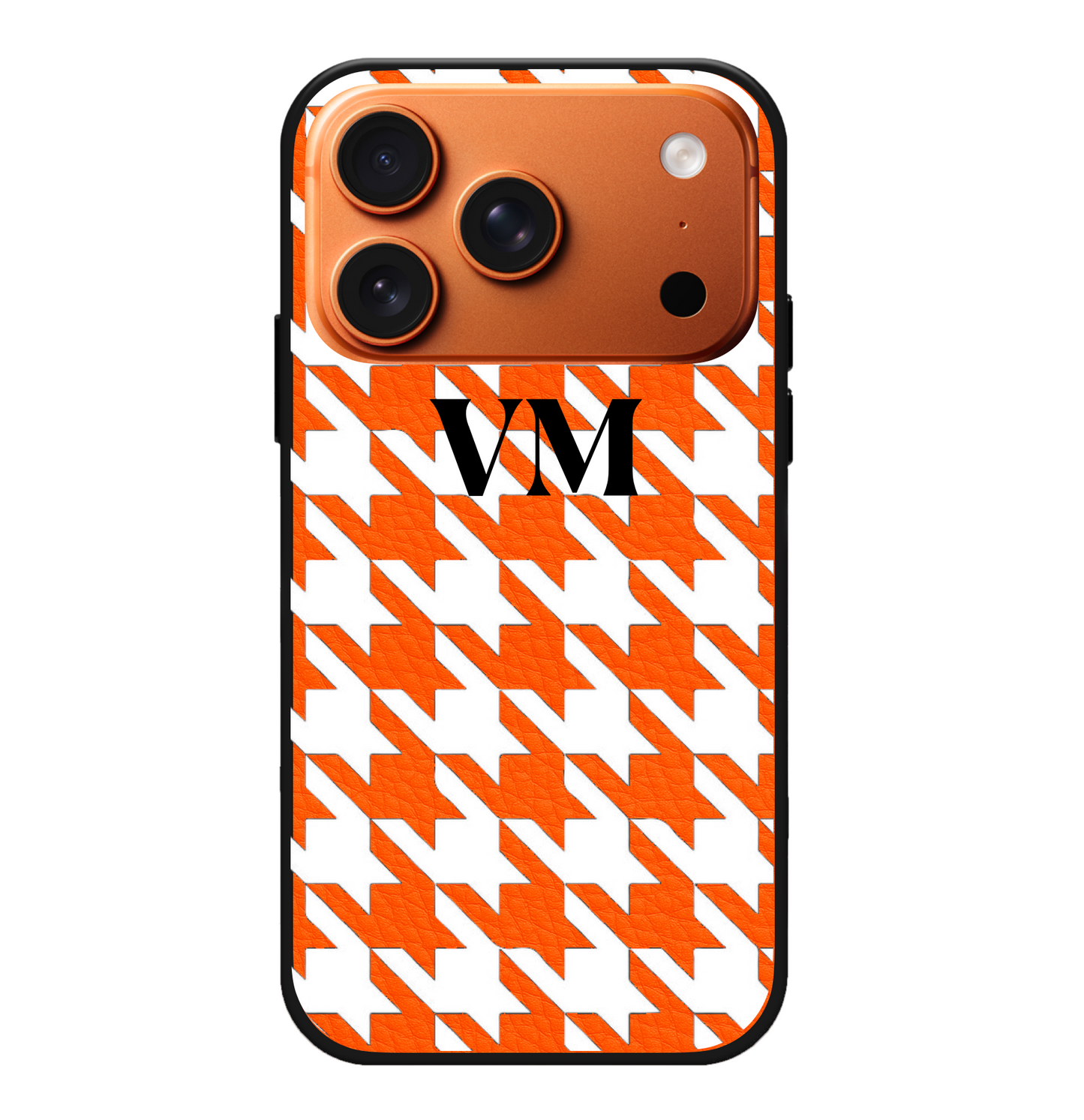 Houndstooth Vegan Leather Case